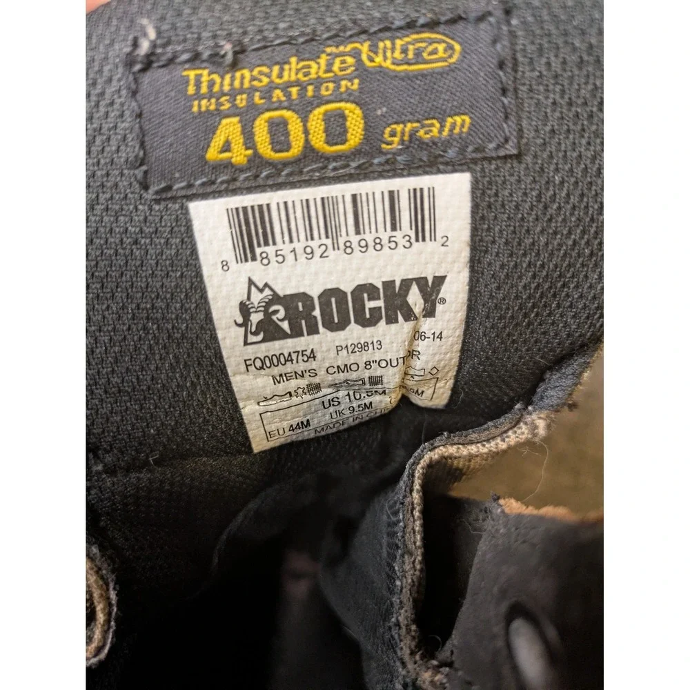 Rocky Core Waterproof 400G Insulated Outdoor Boots Camo Size 10.5 M Hunting